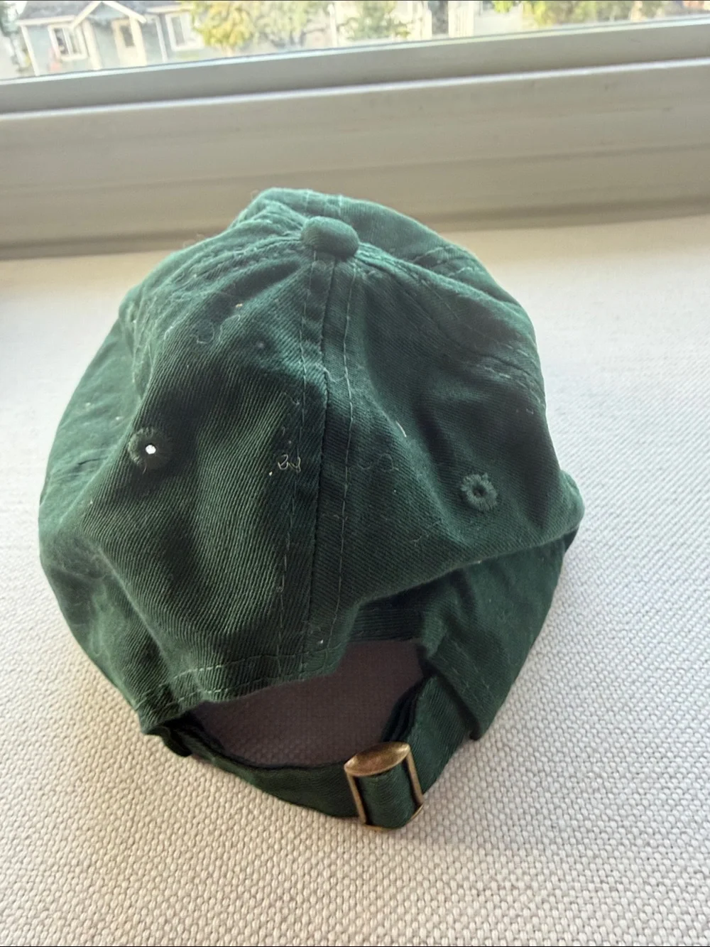 Dark Green Embroidered Heart Cap - 'UR SON IS A H*'